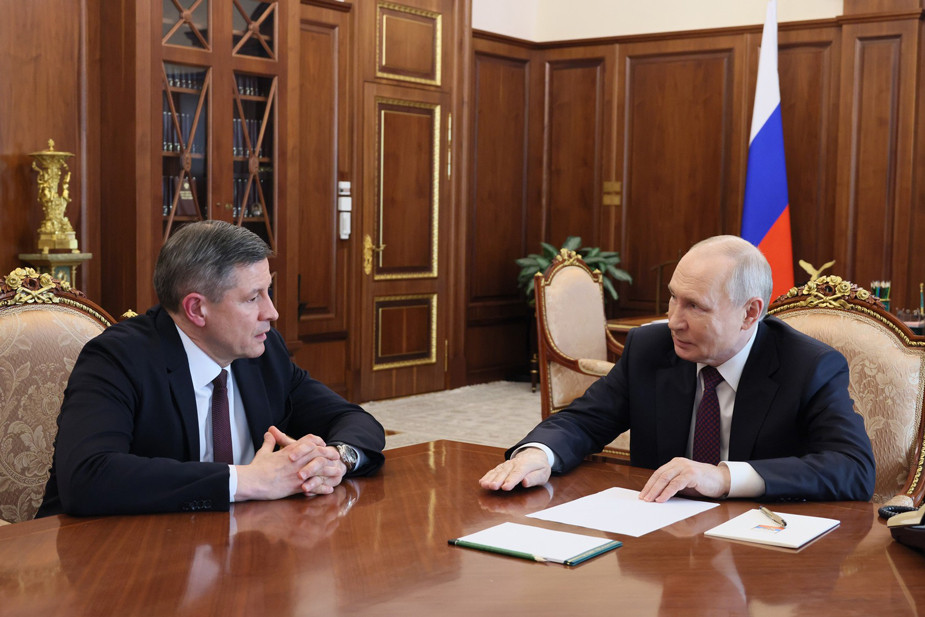 Егор Ковальчук и Владимир Путин, Москва, 13 мая 2026 года
