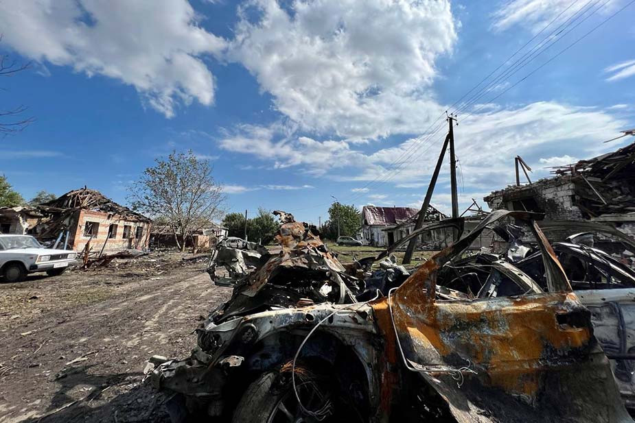 Последствия обстрела Валуек 16 сентября