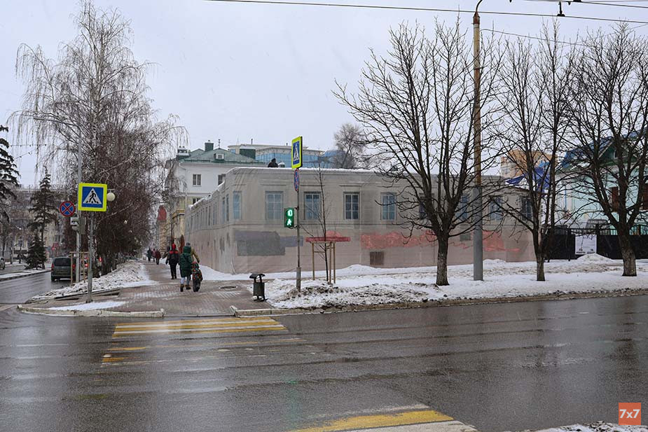 Купеческий дом во время реставрации