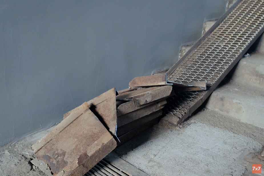 Остаточные материалы после отделки пандуса