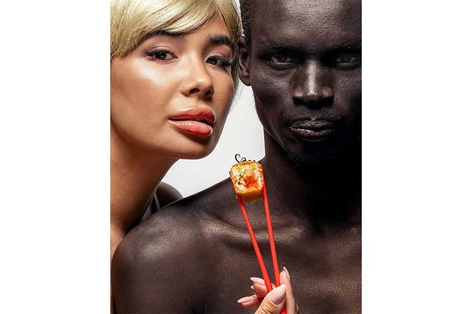 Реклама в ресторане японской еды «Тануки»