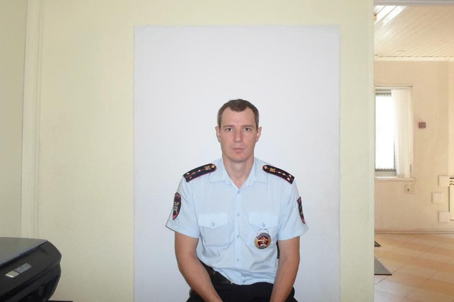 Евгений Самойлов на службе в полиции