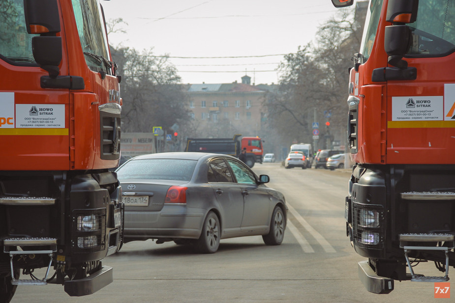 В день визита Путина власти Волгограда перекрыли почти все дороги в центре