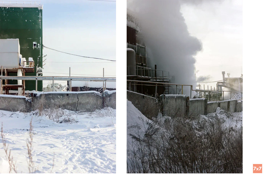 Объекты «Сибагро» со стороны жилых домов