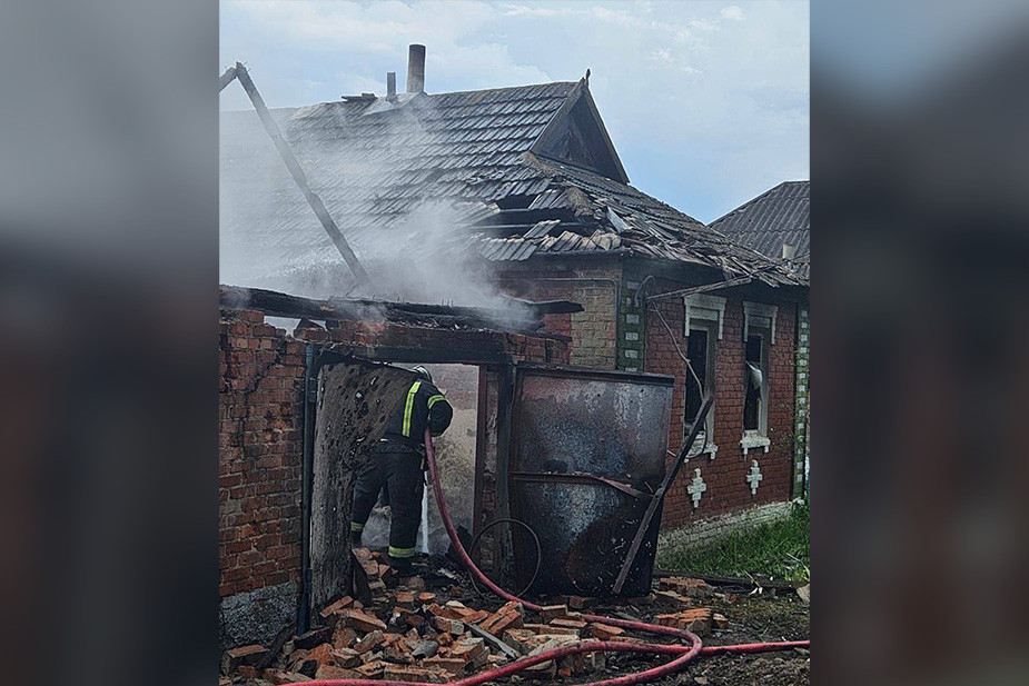 Последствия обстрела Новой Таволжанки 26 мая 2023 года. Источник: https://t.me/vvgladkov/2315/