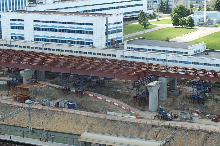 Строительство Юго-Восточной хорды через могильник радиоактивных отходов рядом с Московским заводом полиметаллов, 2021 год. Фото: Brateevsky / Wikimedia (CC BY-SA 4.0)