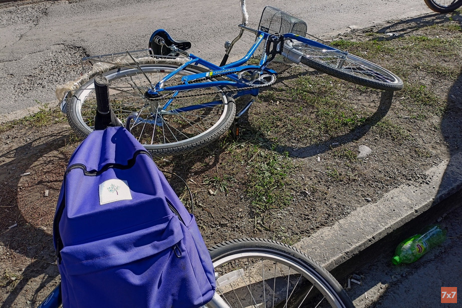 Велосипеды, брошенные на грузинской стороне