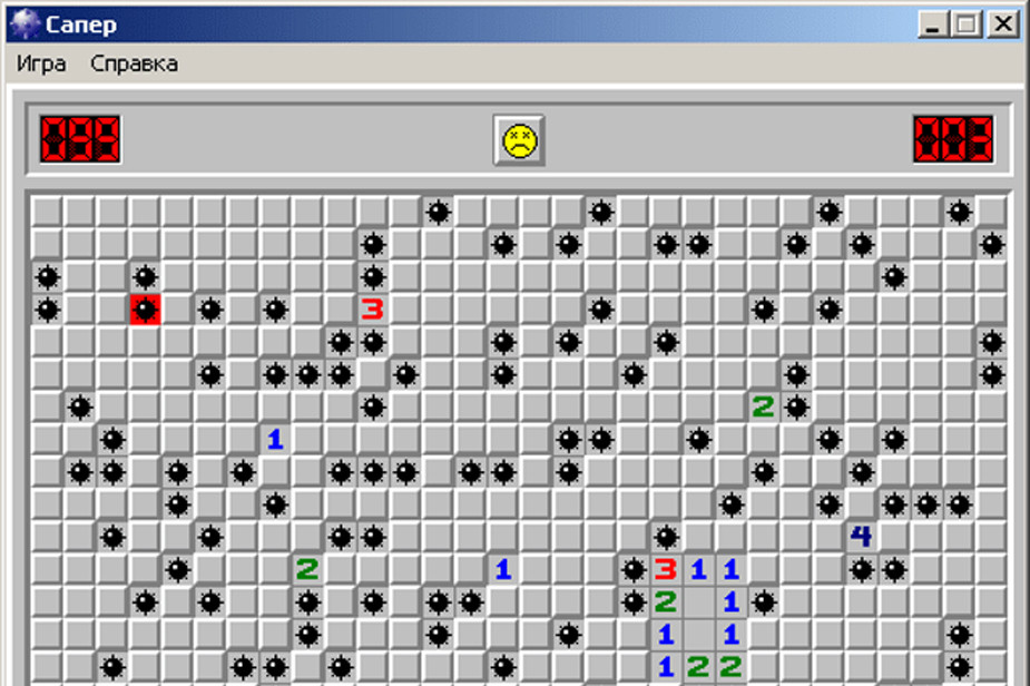 Скриншот игры «Сапёр»