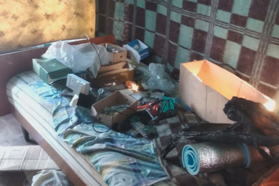 Последствия пребывания российских военных на базе отдыха «Малиновка» в селе Новая Таволжанка, Белгородская область, апрель 2025 года. Фото: «Пепел». Источник: https://t.me/belpepel/10488