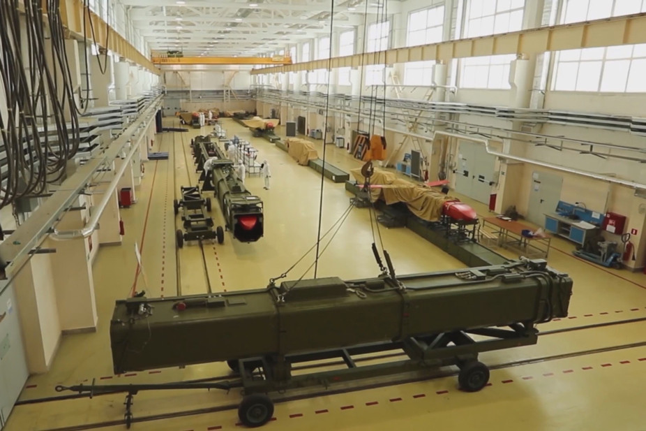 Завод по производству ракет «Буревестник», 2018 год. Скриншот из видео: Минобороны России / VK: https://vk.com/video-133441491_456240259