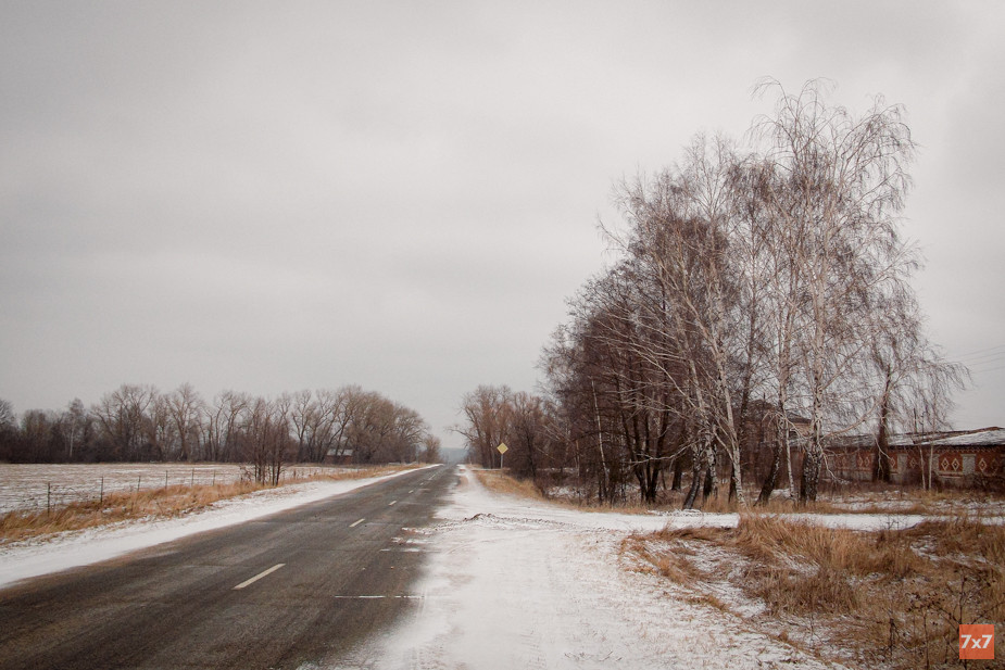 Выезд из села Брахлов