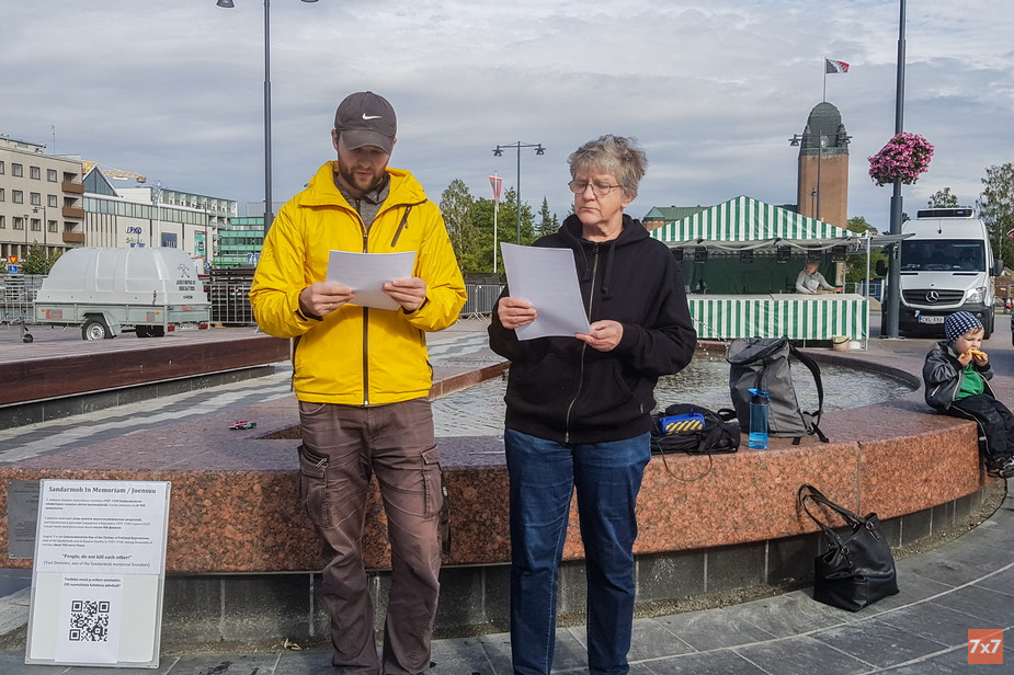 Читка имен репрессированных в Финляндии