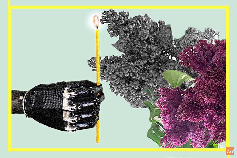 Иллюстрация «7х7» на основе фото из архива героя