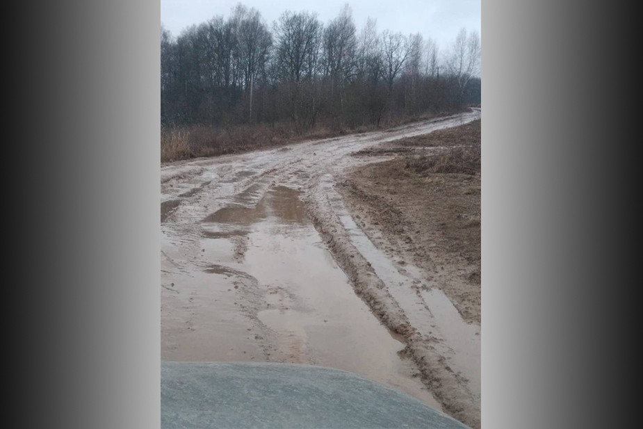 Дорога к участкам многодетных семей в Калуге