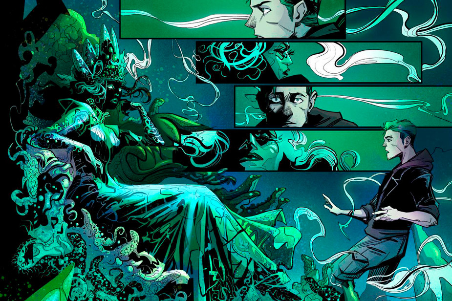 Фрагменты комикса «Малахит»: первая встреча с Хозяйкой Медной Горы