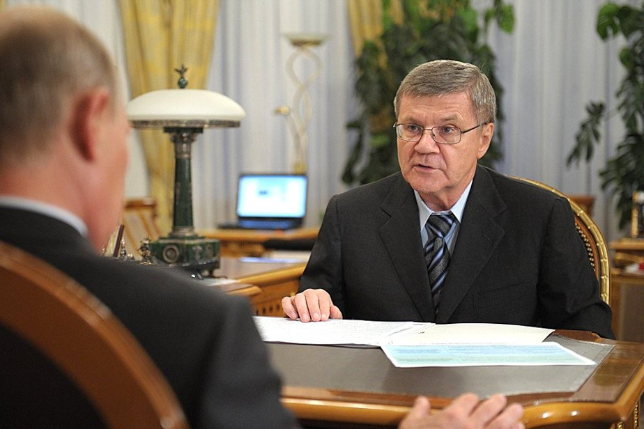 Юрий Чайка на встрече с президентом Владимиром Путиным