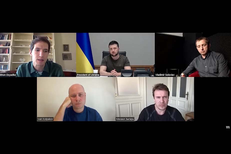 Взявшие интервью у Зеленского российские журналисты