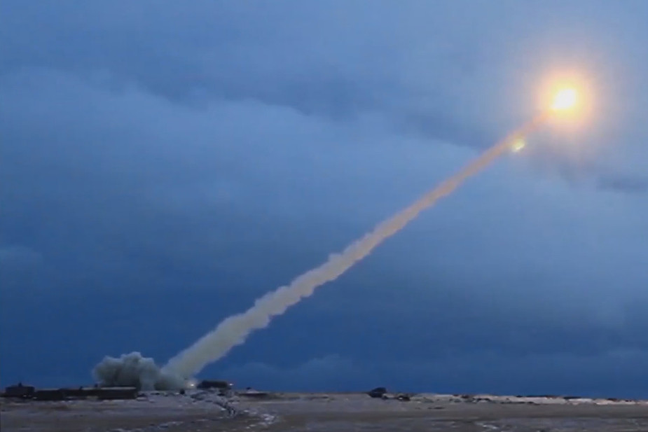 Испытания в Архангельской области, 2018 год. Скриншот из видео: Минобороны России / VK: https://vk.com/video-133441491_456240259