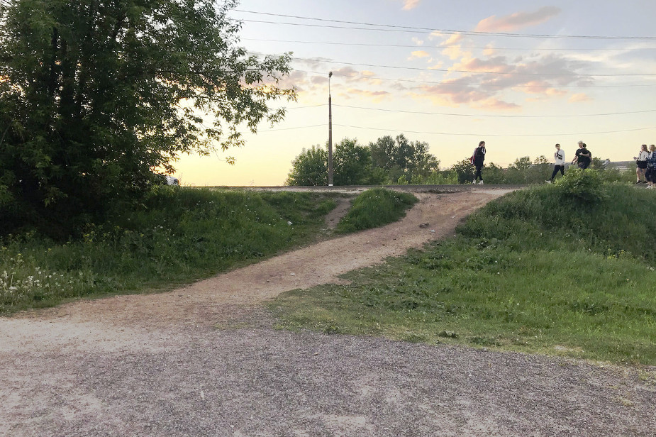 Территория парка до благоустройства