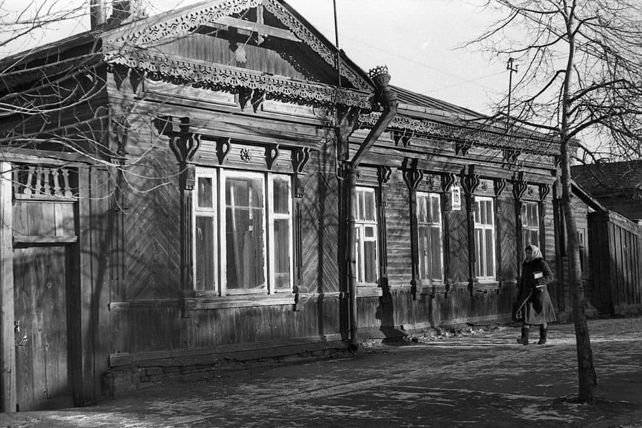 Снесенный дом доктора Трофимовича на ул. Щедрина, 16 в Рязани, 1970-е годы