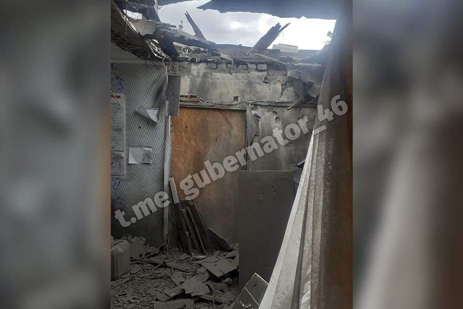 Последствия обстрелов Тёткина в сентябре 2022 года. Фото из Telegram-канала Романа Старовойта