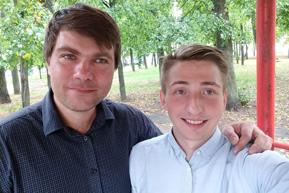 Артем Важенков (слева) и Игорь Рогов 9 августа в Минске