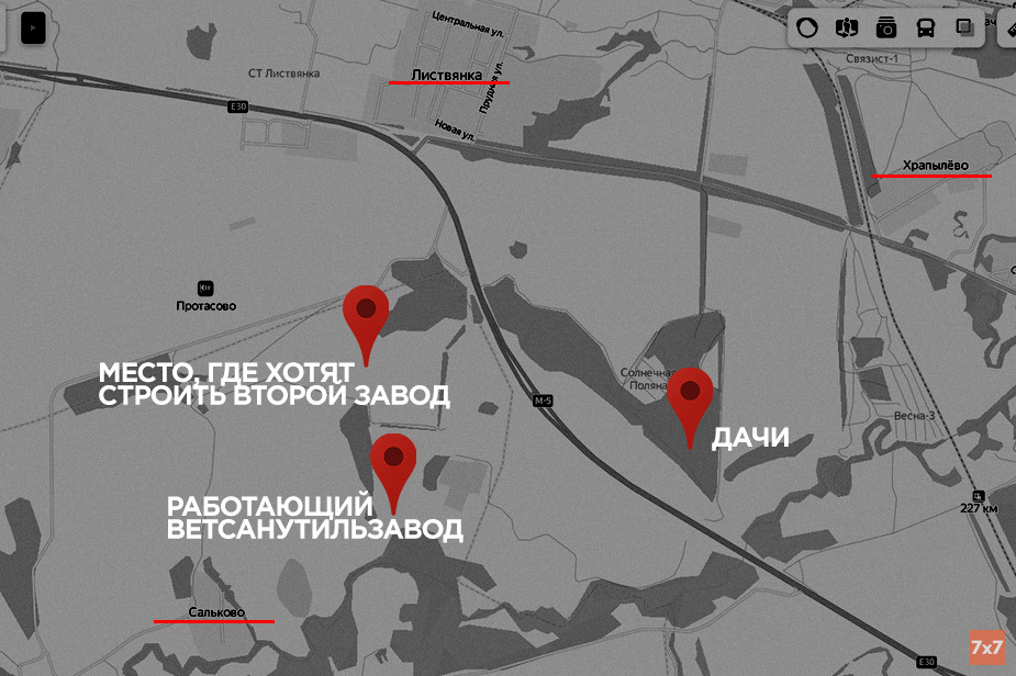 Рисунок на основе скриншота с «Яндекс.Карт»