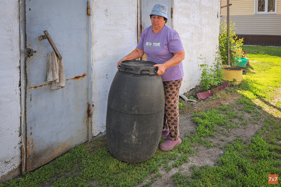 Бочка Валентины Бочаровой рассчитана на 200 литров воды