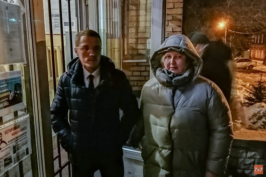 Депутат гордумы Виктор Хомец и правозащитница Людмила Дворянова