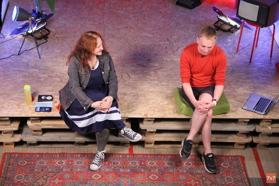 Иван Голунов с руководителем Agriculture club Натальей Ермолиной. Фото Георгия Чентемирова